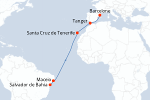 Itinéraire : Méditerranée & mers adjacentes