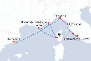 Itinéraire : Méditerranée & mers adjacentes