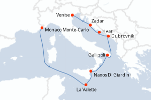 Itinéraire : Méditerranée & mers adjacentes