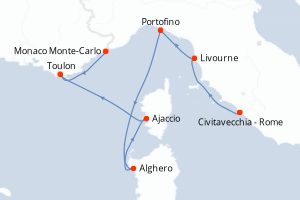 Itinéraire : Méditerranée & mers adjacentes