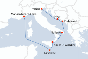 Itinéraire : Méditerranée & mers adjacentes