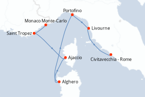 Itinéraire : Méditerranée & mers adjacentes