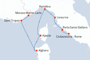 Itinéraire : Méditerranée & mers adjacentes