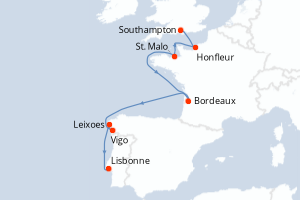 Itinéraire : Europe du Nord & Atlantique NE