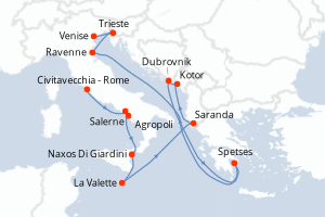 Itinéraire : Méditerranée & mers adjacentes