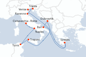 Itinéraire : Méditerranée & mers adjacentes