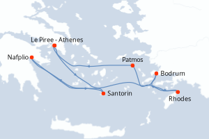 Itinéraire : Méditerranée & mers adjacentes