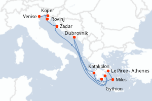 Itinéraire : Méditerranée & mers adjacentes