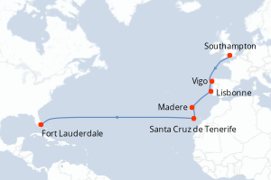 Itinéraire : Europe du Nord & Atlantique NE