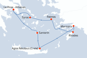 Itinéraire : Méditerranée & mers adjacentes