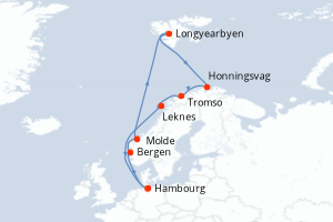 Itinéraire : Europe du Nord & Atlantique NE