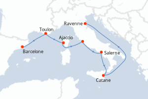 Itinéraire : Méditerranée & mers adjacentes