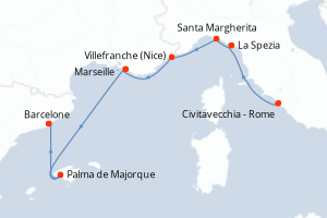 Itinéraire : Méditerranée & mers adjacentes