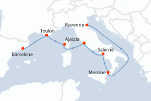 Itinéraire : Méditerranée & mers adjacentes