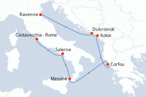 Itinéraire : Méditerranée & mers adjacentes