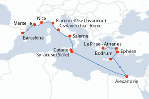 Itinéraire : Méditerranée & mers adjacentes