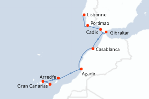 Itinéraire : Europe du Nord & Atlantique NE