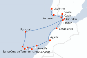 Itinéraire : Europe du Nord & Atlantique NE