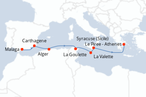 Itinéraire : Méditerranée & mers adjacentes