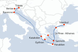 Itinéraire : Méditerranée & mers adjacentes
