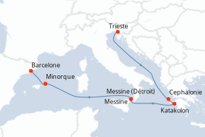 Itinéraire : Méditerranée & mers adjacentes