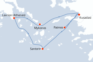 Itinéraire : Méditerranée & mers adjacentes