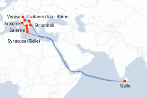 Itinéraire : Méditerranée & mers adjacentes