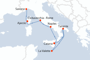 Itinéraire : Méditerranée & mers adjacentes