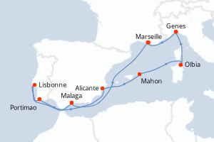 Itinéraire : Méditerranée & mers adjacentes