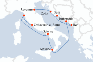 Itinéraire : Méditerranée & mers adjacentes