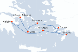 Itinéraire : Méditerranée & mers adjacentes