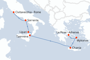 Itinéraire : Méditerranée & mers adjacentes