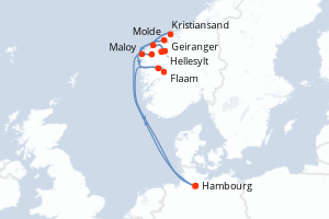 Itinéraire : Europe du Nord & Atlantique NE