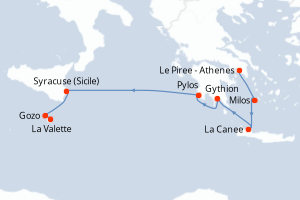 Itinéraire : Méditerranée & mers adjacentes