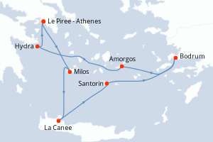 Itinéraire : Méditerranée & mers adjacentes