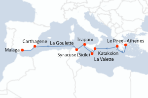 Itinéraire : Méditerranée & mers adjacentes