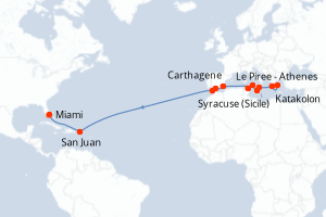 Itinéraire : Méditerranée & mers adjacentes