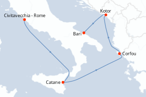 Itinéraire : Méditerranée & mers adjacentes