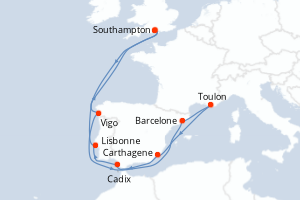 Itinéraire : Méditerranée & mers adjacentes