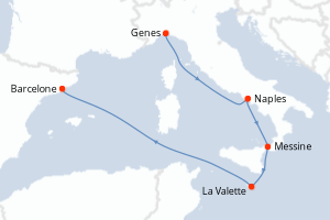 Itinéraire : Méditerranée & mers adjacentes
