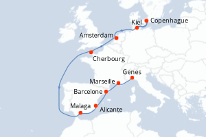 Itinéraire : Méditerranée & mers adjacentes