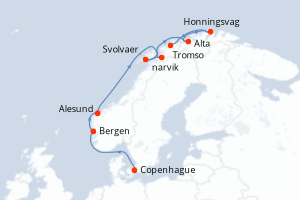 Itinéraire : Europe du Nord & Atlantique NE