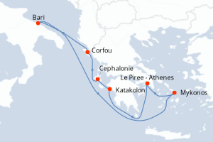 Itinéraire : Méditerranée & mers adjacentes