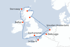 Itinéraire : Europe du Nord & Atlantique NE