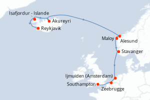 Itinéraire : Europe du Nord & Atlantique NE