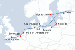 Itinéraire : Europe du Nord & Atlantique NE
