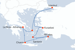Itinéraire : Méditerranée & mers adjacentes