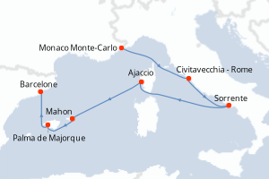 Itinéraire : Méditerranée & mers adjacentes