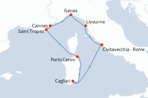 Itinéraire : Méditerranée & mers adjacentes