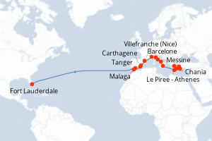 Itinéraire : Méditerranée & mers adjacentes